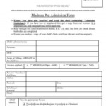 Download Pre Admission Form