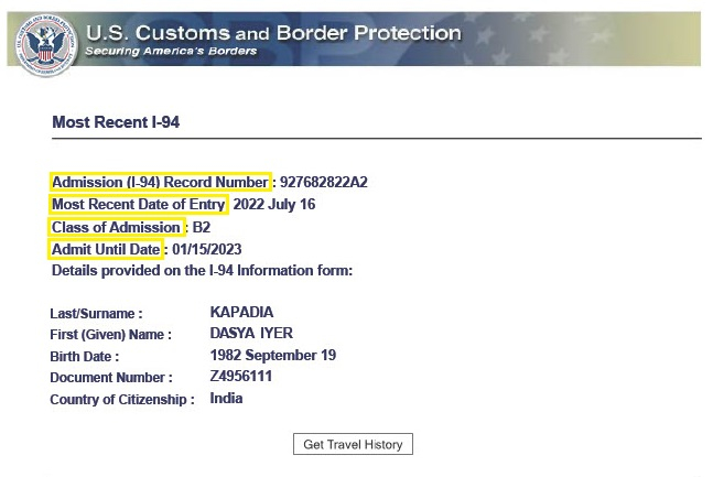 Form I 94 Explained Arrival Departure Record CitizenPath