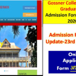 Gossner College Ranchi Admission Form 2022 Admission Form