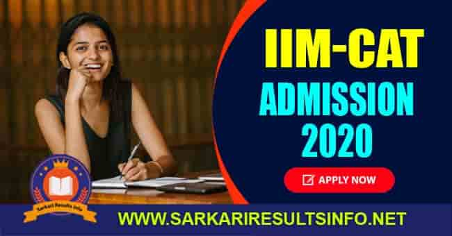 IIM CAT Admission Apply Online Form 2020