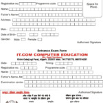 IT COM COMPUTER EDUCATION Admission Forms