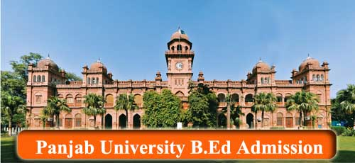 Panjab University B Ed 2022 Admission Application Form Exam Date