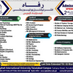 Riphah International University Faisalabad Campus Spring 2022 Admission