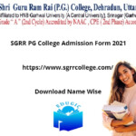 SGRR PG College Admission Form 2021 Www sgrrcollege Courses Fees