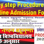 Step By Step Procedure To Fill Online Admission Form HNBGU How To