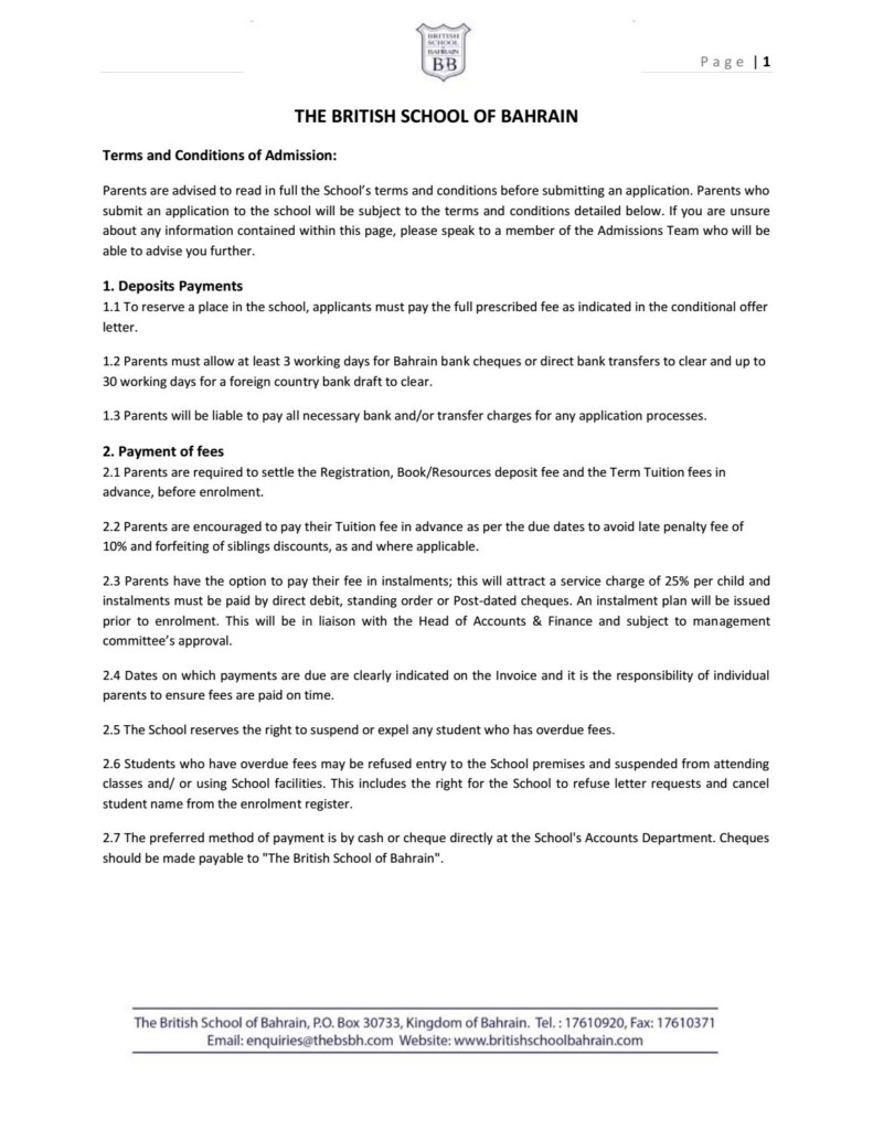 Terms And Conditions Of Admission By Mo102 Issuu