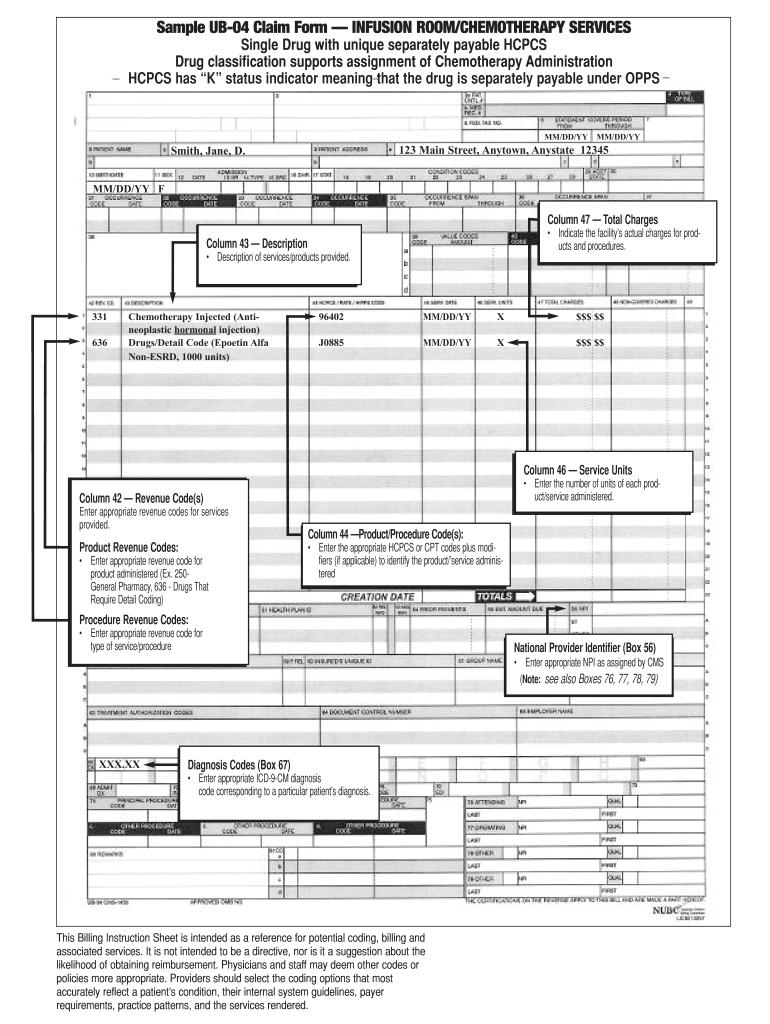 Ub04 Form Fill Out And Sign Printable PDF Template SignNow