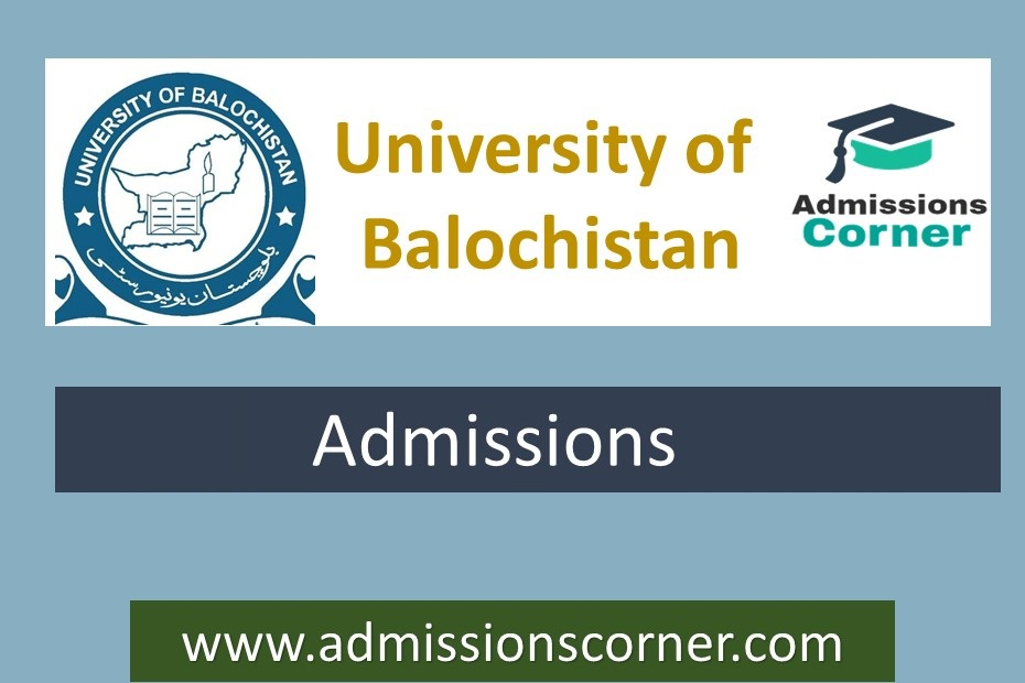 University Of Balochistan LLB And Pharm D Admissions 2023