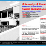 University Of Karachi Admissions 2023 Visual Studies Morning